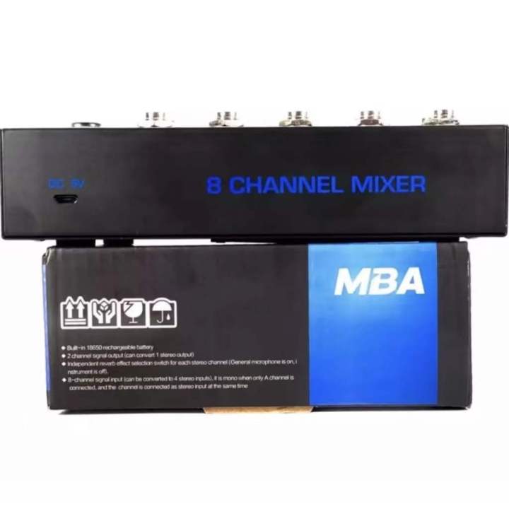 mba-q48-มิกจิ๋วแต่แจ๋ว-เสียงดี-มิกเซอร์-8ช่อง-mixer-มิกเซอร์ตัวเล็ก-เสียงดี-ราคาถูก-รับประกันคุณภาพ-สินค้าพร้อมจัดส่ง