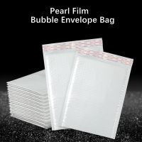 [NEW EXPRESS]○๑ 10Pcs/pack Waterproof Courier Mailing Packaging Bags White Pearl Film Bubble Envelope Bag For Postal Document Delivery