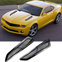 2Pcs รถตกแต่งด้านหน้า Hood Vent ครอบคลุมชิ้นส่วนภายนอกสำหรับ Chevrolet Camaro LT 1LT 2LT RS รุ่น2020 2019 2018 2017 2016