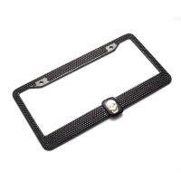 Fast Car License Plate Frame Holder Rack American Stainless Steel Diamond Crystal universal for BMW Mercedes Benz Honda ...