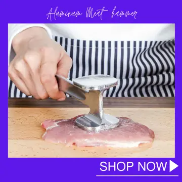 1pc, Kitchen Meat Tenderizer Tool, Heavy Duty Meat Mallet, Meat Hammer,  Metal Meat Pounder, Kitchen Gadgets, Kitchen Accessories