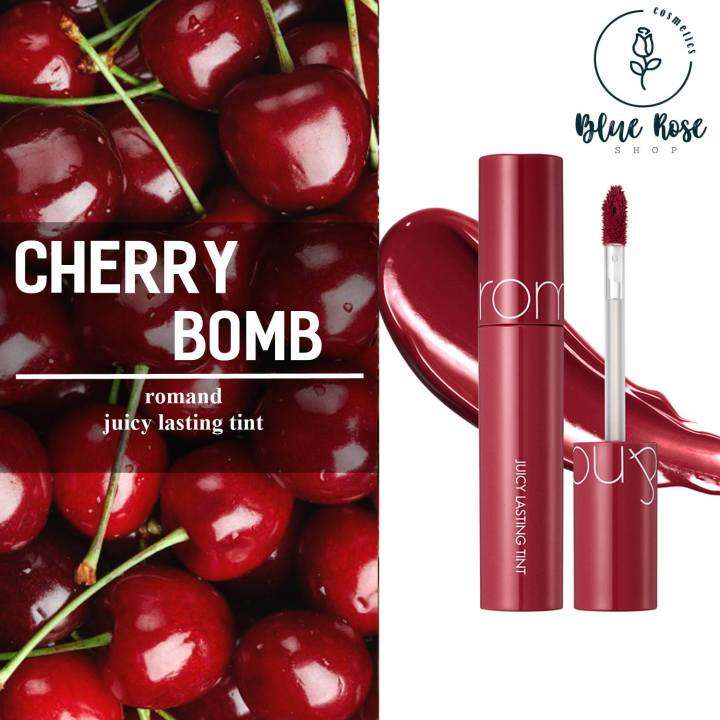 Son Romand Juicy Lasting Tint #12 CHERRY BOMB - Đỏ Cherry | Lazada.vn