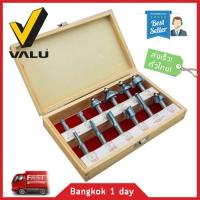 ชุดดอกเร้าเตอร์ Valu แกน 1/2" ( 13 mm. ) 12 ตัวชุด ดอกเร้าเตอร์ สำหรับเจาะไม้ เซาะเร่อง พร้อมกล่องเก็บไม้อย่างดี ของแท้! ส่งฟรี!