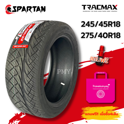 245/45R18, 275/40R18🛻 ยี่ห้อ SPARTAN รุ่น TRACMAX  (ล็อตผลิตใหม่ปี23) 🔥(ราคาต่อ2เส้น)🔥 สายแต่งซิ่ง รุ่นยอดนิยม ส่งฟรี มีบริการเก็บปลายทาง