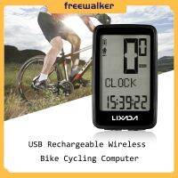 【Ready Stock】✲▼▼ D44 Lixada BKV1205 USB Rechargeable Wireless Bike Cycling Computer with Bicycle Speedometer Odome New Backlight Constantly Wireless Code Meter