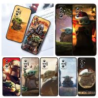 Star Wars Baby Yoda For Xiaomi Redmi Note 11E 11S 11 11T 10 10S 9 9T 9S 8 8T Pro 5G 7 5 Black Phone Case Soft TPU Cover Phone Cases