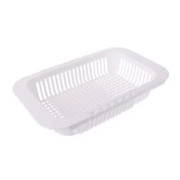 Adjustable Over Sink Dish Drying Rack Drainer Plastic Vegetables Fruit Basket Holder Kitchen Utensil