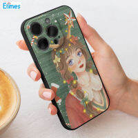 อีไทม์เคสโทรศัพท์รูปการ์ตูนนิ่มสำหรับไอโฟนเขากวางคริสมาสต์ป้องกันการตกกระแทกฝาครอบป้องกันสำหรับ iPhone 7/8/11/12/13/14/15ซีรีส์สกิน ET-MY