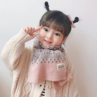 ◆☾☄  Korean Children Scarf Plaid Soft Knitting Woolen Scarves For Boys Girls Fashion Winter Outdoor Warm Scarf Kids Neckerchief