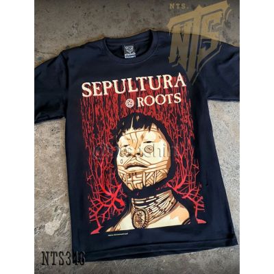 Sepultura ROCK เสื้อยืด เสื้อวง เสื้อดำ สกรีนลายอย่างดี ผ้าหนานุ่ม ไม่หดไม่ย้วย NTS T SHIRT S M L XL XXL