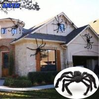 30cm/50cm/150cm Horror Giant Black Plush Spider Halloween Party Decoration Props Kids Children Toys Haunted House Decor