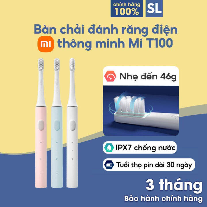 Bàn chải điện Mijia Sonic T100 - bàn chải điện Xiaomi giá rẻ