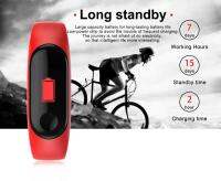 M3 SMART BAND  กำไลอัจฉริยะเพื่อการออกกำลังกาย วัดความดันโลหิต  เครื่องวัดชีพจร  Social Media ต่างๆ ได้ กันน้ำระดับ IP67