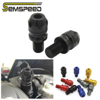 SEMSPEED รถจักรยานยนต์ CNC ด้านหลังกระจกมองหลังสลักเกลียวสกรูสำหรับ Yamaha XMAX 400 300 250 125 2017-2020 2021 2022 2023