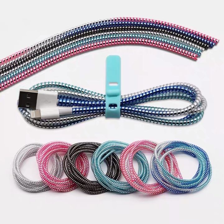 140cm-spiral-cable-protector-earphone-wire-cord-protection-wrap-cable-winder