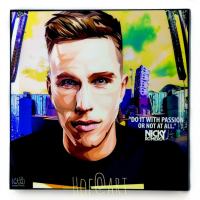 Nicky Romero นิกกี้ โรเมโร DJ producer ดีเจ EDM เพลง Music ดนตรี รูปภาพ​ติด​ผนัง​ pop art พร้อมกรอบและที่แขวน ของขวัญ​ แต่งบ้าน กรอบรูป