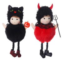 Halloween Witch Doll Textiles Hangable Halloween Witch Dolls Decorative Witch Ornaments Soft Pad Vivid Halloween Decoration For Living Room Bedroom Bed Fireplace Wall Stairs portable