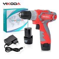 YIKODA 12/16.8/21V Electric Screwdriver Driver DC Rechargeable Lithium-Ion Battery Cordless Drill Household DIY Power Tools