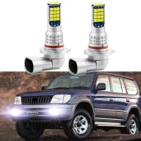 2ชิ้นสำหรับ Toyota Land Cruiser Prado 90 1996 2002โคมไฟไฟแอลอีดีตัดหมอกด้านหน้าไฟตัดหมอก Canbus