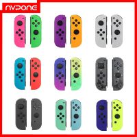 1 Pair Wireless Gamepad Sensor Joypad Have 6-Axis Gyroscope For Nintendo Switch Joy Con Controller Console White L R Shell Green