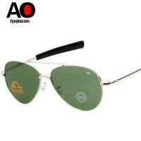 Luxury Army MILITARY MacArthur Aviation Style AO General Sunglasses American Lens Optical Glass Men Sunglasses Oculos De Sol