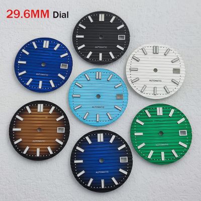 NH35 Dial Mod 29.5Mm Super Green Luminous Watch Dial Replacement Parts Roman White Indexes Watch Faces Fit 41Mm Case