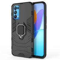 เคส  OPPO Reno5 Pro Case ชุดเกราะกันกระแทก Slim Rugged Hybrid Hard Plastic + Tpu Bracket Magnet 360 Ring Holder ฝาหลัง