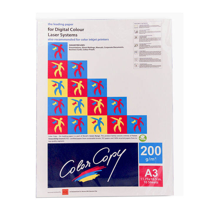 Color Copy Original 200gsm 10sheets per pack | Lazada PH