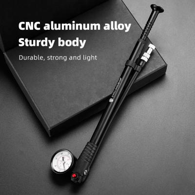 Bicycle Pump Tire Inflator High-pressure Bike Air Pump Foldable MTB Fork Rear Suspension Pump With Gauge Bike Air Shock Pump