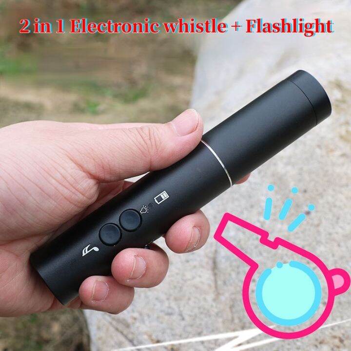 2-in-1-electronic-whistle-with-led-flashlight-high-decibel-outdoor-traffic-football-basketball-game-referee-training-whistle-survival-kits