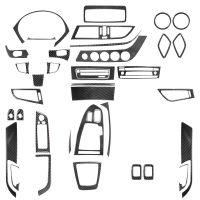 คาร์บอนไฟเบอร์สำหรับ BMW Z4 E89 2009-2015รถหน้าต่างยกปุ่มควบคุมสวิทช์ที่เท้าแขนแผงกรอบสติกเกอร์อุปกรณ์เสริม