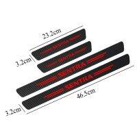 Hot New 4Pcs Nissan Car Waterproof Carbon Fiber Sticker Protective For Nissan Sentra b16 b17 2008 2010 2017 2018 Car accessories