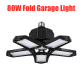 6080200W LED Garage Light Deformable Ceiling Light For Home Warehouse Workshop Lamp Folding Deformation Lamp Industrial Lamp