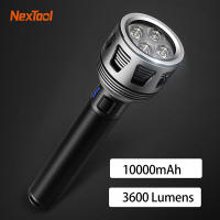 Nextool ไฟฉาย3600lm 450M IPX7กันน้ำ10000MAh USB ชาร์จ Seaching ไฟฉาย LED ไฟฉุกเฉินสำหรับตั้งแคมป์กลางแจ้ง