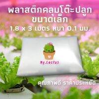 พลาสติกคลุมโต๊ะปลูกขนาดเล็ก 1.8 x 3 เมตร หนา 0.1 มม.