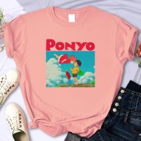 ∈  Japan Anime Pink T-shirt Women Girls Kawaii Manga Movie Top Print Plain Cartoon Oversize Classic Short Sleeve Tee S-4XL Big Size