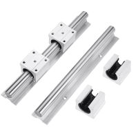 2PCS SBR12 SBR16 SBR20 Linear Guide Rail ความยาว 300 1,000 1500 มม. พร้อม 4PCS SBR12UU SBR16UU SBR20UU Linear Bearing Block CNC-Sediue