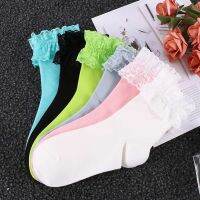 【CW】 2020 Fashion Ruffle Frilly Ankle Socks Ladies Favorite 6 Color Available Cotton