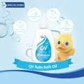 QV Baby Bath Oil 250ml | Water Dispersible Oil | Vitamin E | Suitable for Baby's Delicate & Sensitive Skin. 