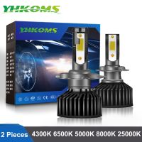 [Hot K] YHKOMS H4 H7หลอดไฟรถยนต์ LED ไฟหน้า H1 H8 H9 H11 4300K 5000K 6500K 8000K F2อัตโนมัติไฟตัดหมอกอุปกรณ์เสริมรถยนต์หลอดไฟรถยนต์12V