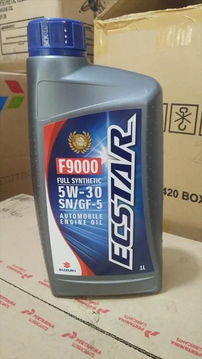 Oli Mesin Suzuki Ecstar SGO F9000 5W-30 Full SIntetik SN 1 Liter ...