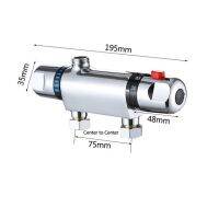 วาล์วผสมก๊อกน้ำฝักบัวควบคุมอุณหภูมิคงที่มือจับคู่ห้องน้ำอ่างอาบน้ำติดตั้งบนผนังก๊อกน้ำฝักบัวอาบน้ำร้อนและเย็น