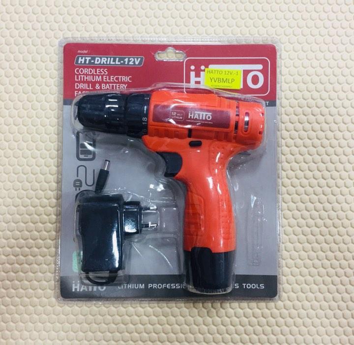 hatto-ชุด-สว่าน-ไร้สาย-cordless-driller-ht-drill-12v-ปรับซ้าย-ขวา-เจาะปูน-ไม้