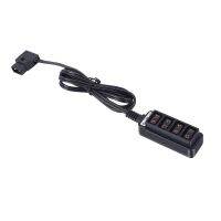 D-Tap Male to 4-Port P-Tap Female Camera Power Supply Distributor DTAP Fourway Splitter