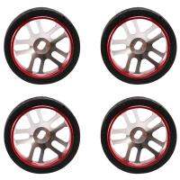 4Pcs RC Car Tires &amp; Wheels for K969 K989 Dgawd Mini-Z RC 1/28s