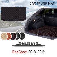 สำหรับ Ford Ecosport 2018ลำต้น2019เสื่อปูพื้นไลเนอร์กระบะแผ่นรองเท้าบูทแผ่นรองกระโปรงหลังรถรถลำเลียงลำต้นอุปกรณ์เสริมทนต่อสิ่งสกปรก