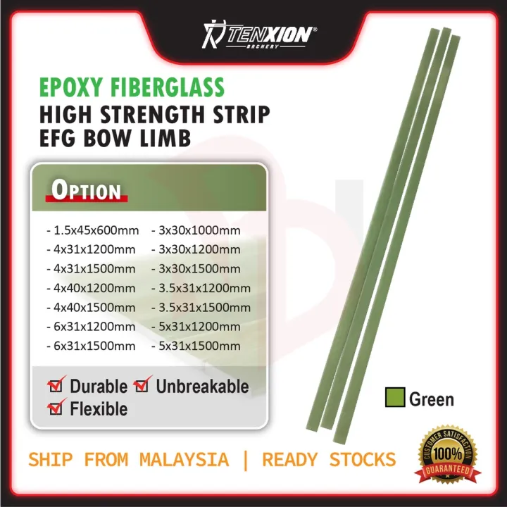 ♦Epoxy Fiberglass Strip EFG Bow Limb Making Archery 360 Degrees