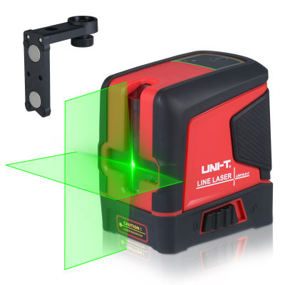 UNI-T 2 Line Laser Level Meter Self-Leveling 2 Green Beams Horizontal/Vertical/Cross Line Laser Level Tool with Magnetic Mount for Home Use
