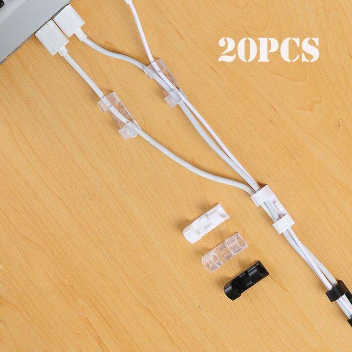 20pcs-finisher-wire-clamp-wire-organizer-cable-clip-buckle-clips-ties-fixer-fastener-holder-data-telephone-line-usb-organize