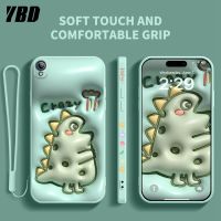 เคสโทรศัพท์ YBD สำหรับ Vivo Y91C Y1S 1820 1929 Y81 Y83 Y81i 1812 1808 1803ฝาลายตัวการ์ตูนน่ารักเคสซิลิโคนของเหลวที่มีลวดลายด้านข้างและฟรีสายคล้อง